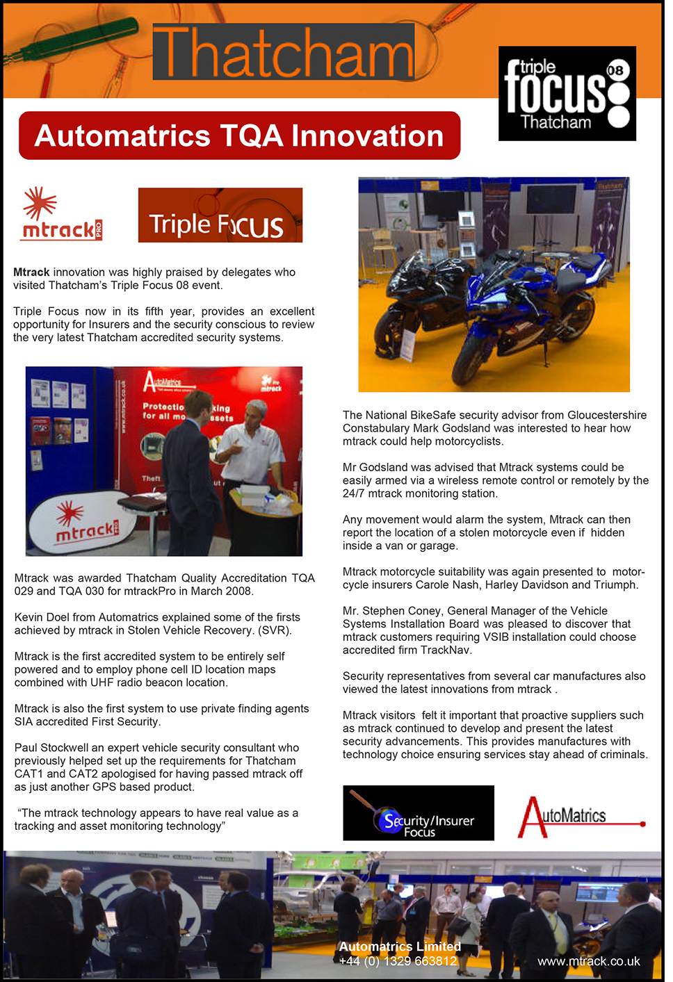 Thatcham Triple Focus 2008 Automatrics 