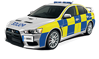Tracker System Police Car for Automatrics MTrack Tracker recovery operations